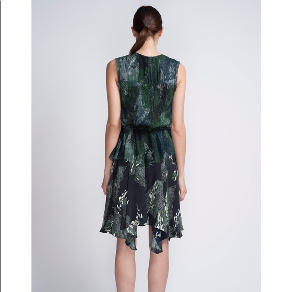Edun Marble Print Silk Dress size Large - Picture 3 of 5